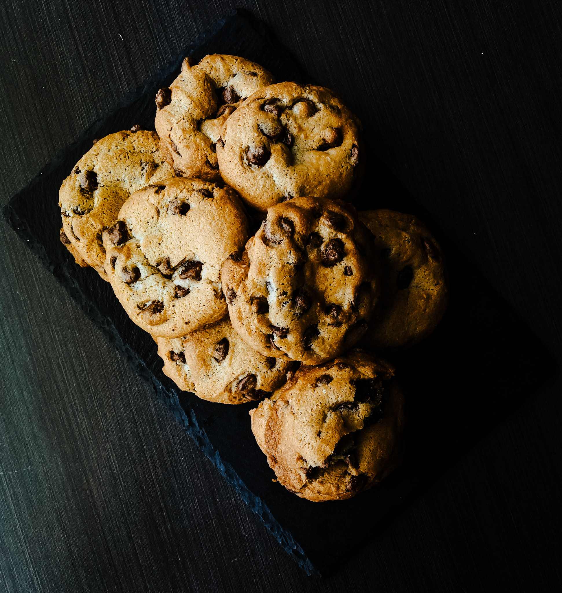 Sourdough chocolate chip cookies