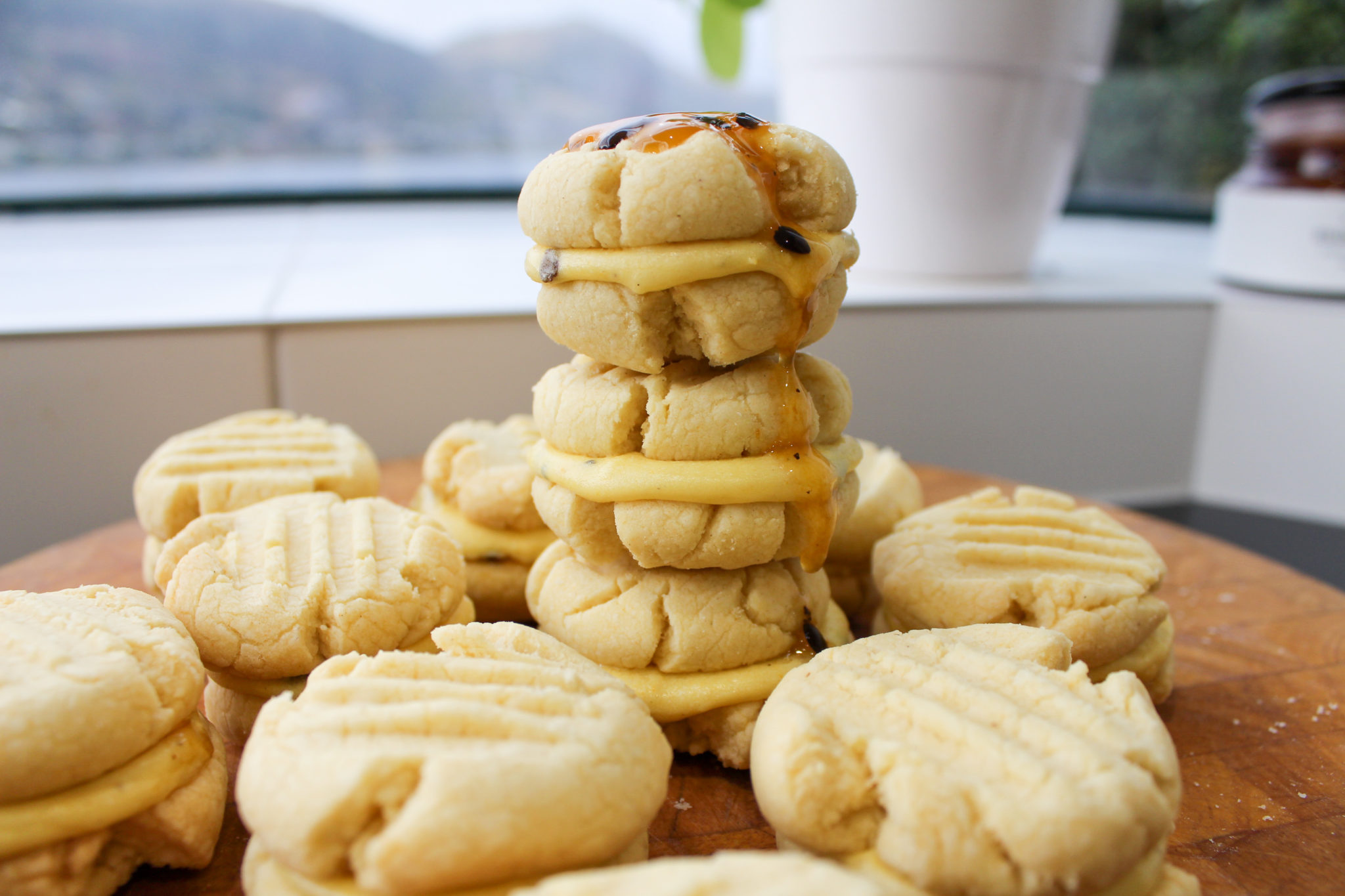 Passionfruit YoYo cookies Caffeinated Baker